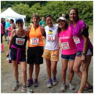 Some of my Ragnar team, after the Chuckanut Foot Race